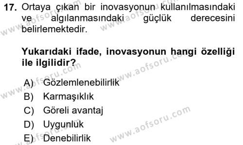 Konaklama Hizmetlerinde Kalite Yönetimi Dersi 2023 - 2024 Yılı (Final) Dönem Sonu Sınavı 17. Soru