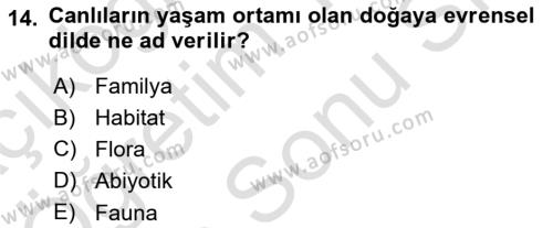 Tarım Ekonomisi Dersi 2021 - 2022 Yılı (Final) Dönem Sonu Sınavı 14. Soru