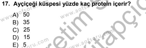 Tarla Bitkileri 2 Dersi 2012 - 2013 Yılı (Vize) Ara Sınavı 17. Soru
