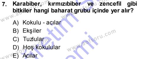 Tarla Bitkileri 2 Dersi 2013 - 2014 Yılı (Final) Dönem Sonu Sınavı 7. Soru