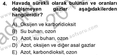 Peyzaj Çevre ve Tarım Dersi 2013 - 2014 Yılı (Vize) Ara Sınavı 4. Soru