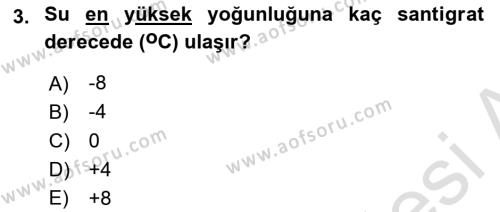 Balık Yetiştiriciliği Dersi 2022 - 2023 Yılı Yaz Okulu Sınavı 3. Soru