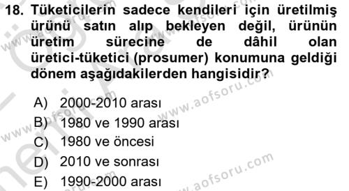 Dijital Turizm Dersi 2021 - 2022 Yılı (Vize) Ara Sınavı 18. Soru