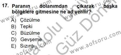 Genel Turizm Bilgisi Dersi 2012 - 2013 Yılı (Final) Dönem Sonu Sınavı 17. Soru