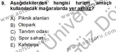 Genel Turizm Bilgisi Dersi 2013 - 2014 Yılı (Vize) Ara Sınavı 9. Soru