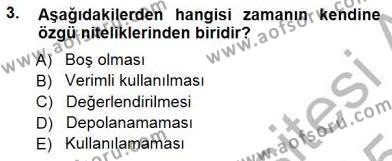 Turizm Coğrafyası Dersi 2014 - 2015 Yılı (Vize) Ara Sınavı 3. Soru