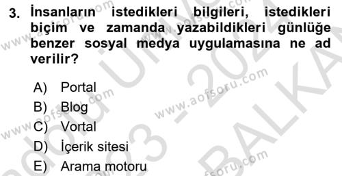 Seyahat Acentacılığı ve Tur Operatörlüğü Dersi 2023 - 2024 Yılı (Final) Dönem Sonu Sınavı 3. Soru