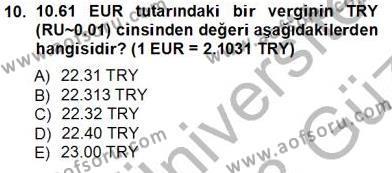 Bilet Satış Dersi 2012 - 2013 Yılı (Vize) Ara Sınavı 10. Soru
