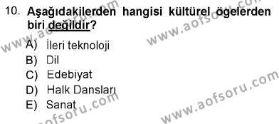 Türk Dili 1 Dersi 2012 - 2013 Yılı (Vize) Ara Sınavı 10. Soru