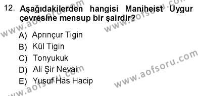 Türk Dili 1 Dersi 2012 - 2013 Yılı (Vize) Ara Sınavı 12. Soru