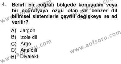 Türk Dili 1 Dersi 2012 - 2013 Yılı (Vize) Ara Sınavı 4. Soru