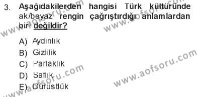Türk Dili 1 Dersi 2012 - 2013 Yılı Tek Ders Sınavı 3. Soru