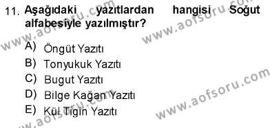 Türk Dili 1 Dersi 2013 - 2014 Yılı (Vize) Ara Sınavı 11. Soru