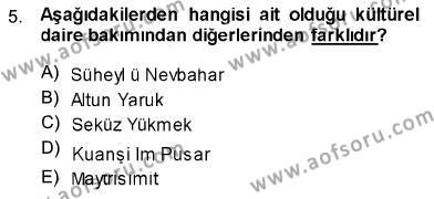 Türk Dili 1 Dersi 2013 - 2014 Yılı (Vize) Ara Sınavı 5. Soru