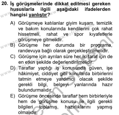 Türk Dili 2 Dersi 2012 - 2013 Yılı (Final) Dönem Sonu Sınavı 20. Soru