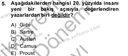 Türk Dili 2 Dersi 2013 - 2014 Yılı (Final) Dönem Sonu Sınavı 5. Soru
