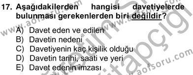 Türkçe Yazılı Anlatım Dersi 2012 - 2013 Yılı (Vize) Ara Sınavı 17. Soru