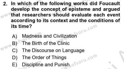 Theories Of International Relations 2 Dersi 2021 - 2022 Yılı (Vize) Ara Sınavı 2. Soru