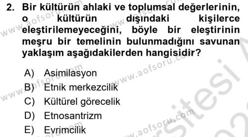 İnsan Hakları ve Demokratikleşme Süreci Dersi 2021 - 2022 Yılı (Vize) Ara Sınavı 2. Soru