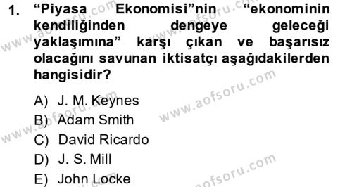 Uluslararası Ekonomi Politik Dersi 2013 - 2014 Yılı (Final) Dönem Sonu Sınavı 1. Soru