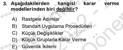 Uluslararası İlişkiler Kuramları 1 Dersi 2022 - 2023 Yılı (Final) Dönem Sonu Sınavı 3. Soru