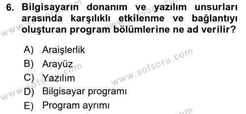 Web’de Telif Hakları ve Etik Dersi 2023 - 2024 Yılı (Vize) Ara Sınavı 6. Soru