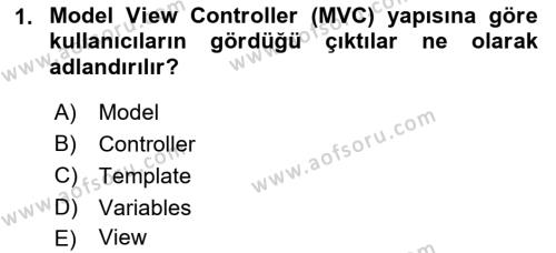 İnternet Tabanlı Programlama Dersi 2021 - 2022 Yılı (Vize) Ara Sınavı 1. Soru