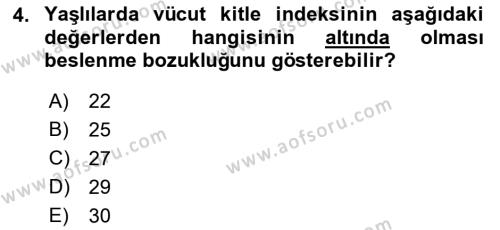 Fiziksel Rehabilitasyon Dersi 2023 - 2024 Yılı (Vize) Ara Sınavı 4. Soru