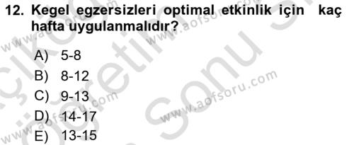 Yaşlı Bakımı İlke Ve Uygulamaları Dersi 2023 - 2024 Yılı (Final) Dönem Sonu Sınavı 12. Soru