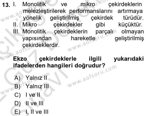 Bilişim Teknolojileri Dersi 2021 - 2022 Yılı (Vize) Ara Sınavı 13. Soru