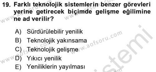 Bilişim Teknolojileri Dersi 2021 - 2022 Yılı (Final) Dönem Sonu Sınavı 19. Soru