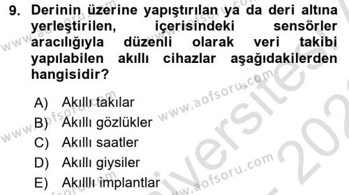 Bilişim Teknolojileri Dersi 2021 - 2022 Yılı (Final) Dönem Sonu Sınavı 9. Soru