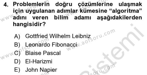 Bilişim Teknolojileri Dersi 2022 - 2023 Yılı (Vize) Ara Sınavı 4. Soru