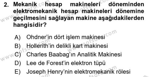 Bilişim Teknolojileri Dersi 2022 - 2023 Yılı (Final) Dönem Sonu Sınavı 2. Soru