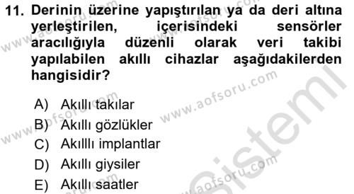 Bilişim Teknolojileri Dersi 2022 - 2023 Yılı Yaz Okulu Sınavı 11. Soru