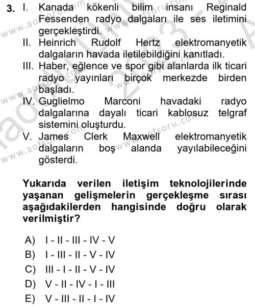 Bilişim Teknolojileri Dersi 2023 - 2024 Yılı (Vize) Ara Sınavı 3. Soru