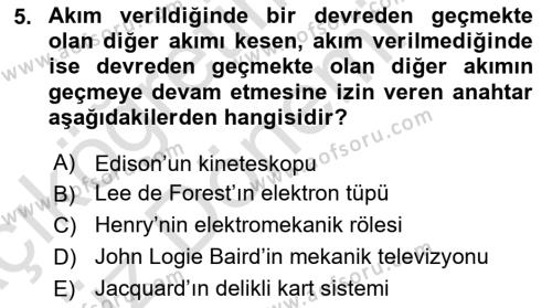 Bilişim Teknolojileri Dersi 2024 - 2025 Yılı (Vize) Ara Sınavı 5. Soru