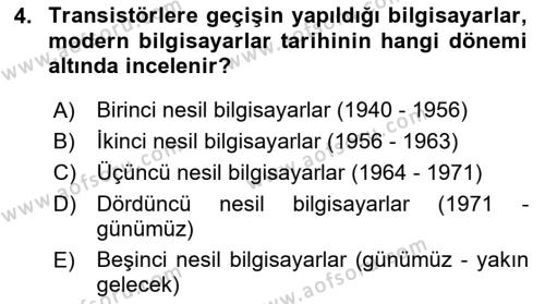 Bilgisayar Ve Programlamaya Giriş Dersi 2023 - 2024 Yılı (Vize) Ara Sınavı 4. Soru