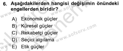 Bilişim Sistemleri Dersi 2023 - 2024 Yılı (Vize) Ara Sınavı 6. Soru