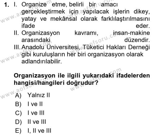 Bilişim Sistemleri Dersi 2023 - 2024 Yılı (Final) Dönem Sonu Sınavı 1. Soru