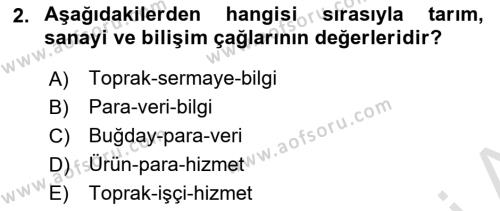 Bilişim Sistemleri Dersi 2023 - 2024 Yılı Yaz Okulu Sınavı 2. Soru