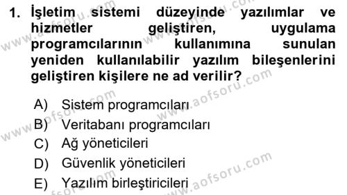 Sistem Analizi Ve Tasarımı Dersi 2023 - 2024 Yılı (Vize) Ara Sınavı 1. Soru