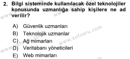 Sistem Analizi Ve Tasarımı Dersi 2023 - 2024 Yılı (Final) Dönem Sonu Sınavı 2. Soru