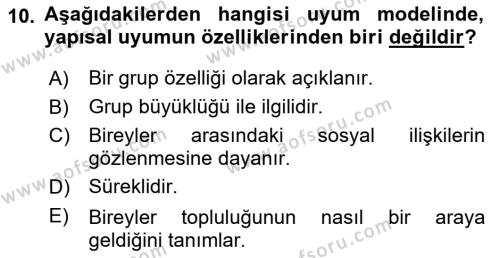 Sosyal Ağ Analizi Dersi 2022 - 2023 Yılı Yaz Okulu Sınavı 10. Soru