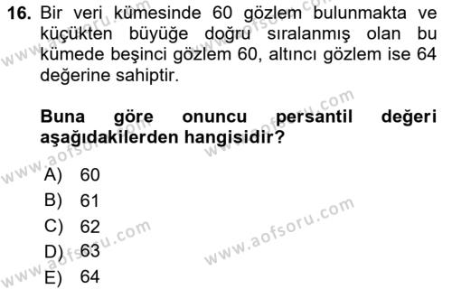 Sosyal Ağ Analizi Dersi 2023 - 2024 Yılı (Vize) Ara Sınavı 16. Soru