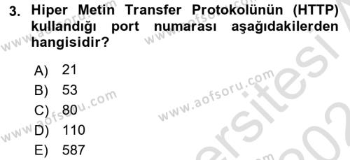 İnternet Ve Web Programlama Dersi 2023 - 2024 Yılı (Vize) Ara Sınavı 3. Soru