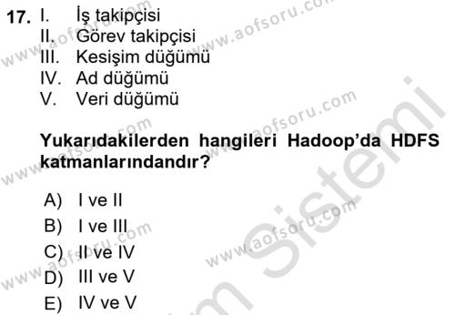 Programlamada Yeni Eğilimler Dersi 2021 - 2022 Yılı Yaz Okulu Sınavı 17. Soru