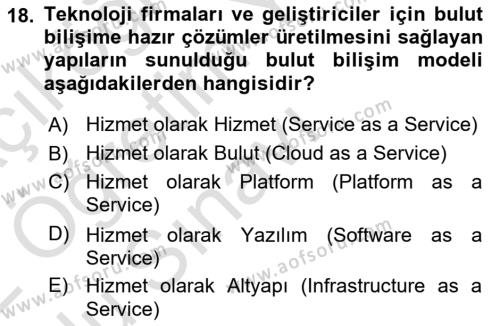 Programlamada Yeni Eğilimler Dersi 2021 - 2022 Yılı Yaz Okulu Sınavı 18. Soru