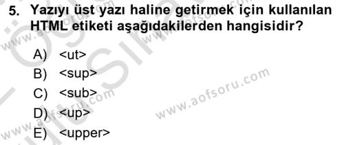 Programlamada Yeni Eğilimler Dersi 2021 - 2022 Yılı Yaz Okulu Sınavı 5. Soru