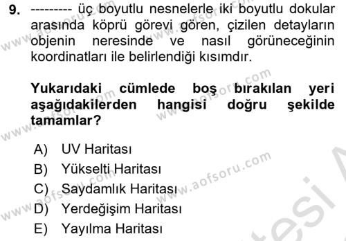 Programlamada Yeni Eğilimler Dersi 2021 - 2022 Yılı Yaz Okulu Sınavı 9. Soru